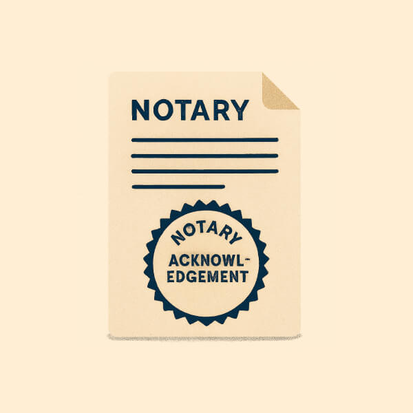 notary acknowledgement new